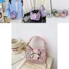 Children Fashion Glitter Butterfly Clutch With Pu Leather For Kindergarten Gift Accessories