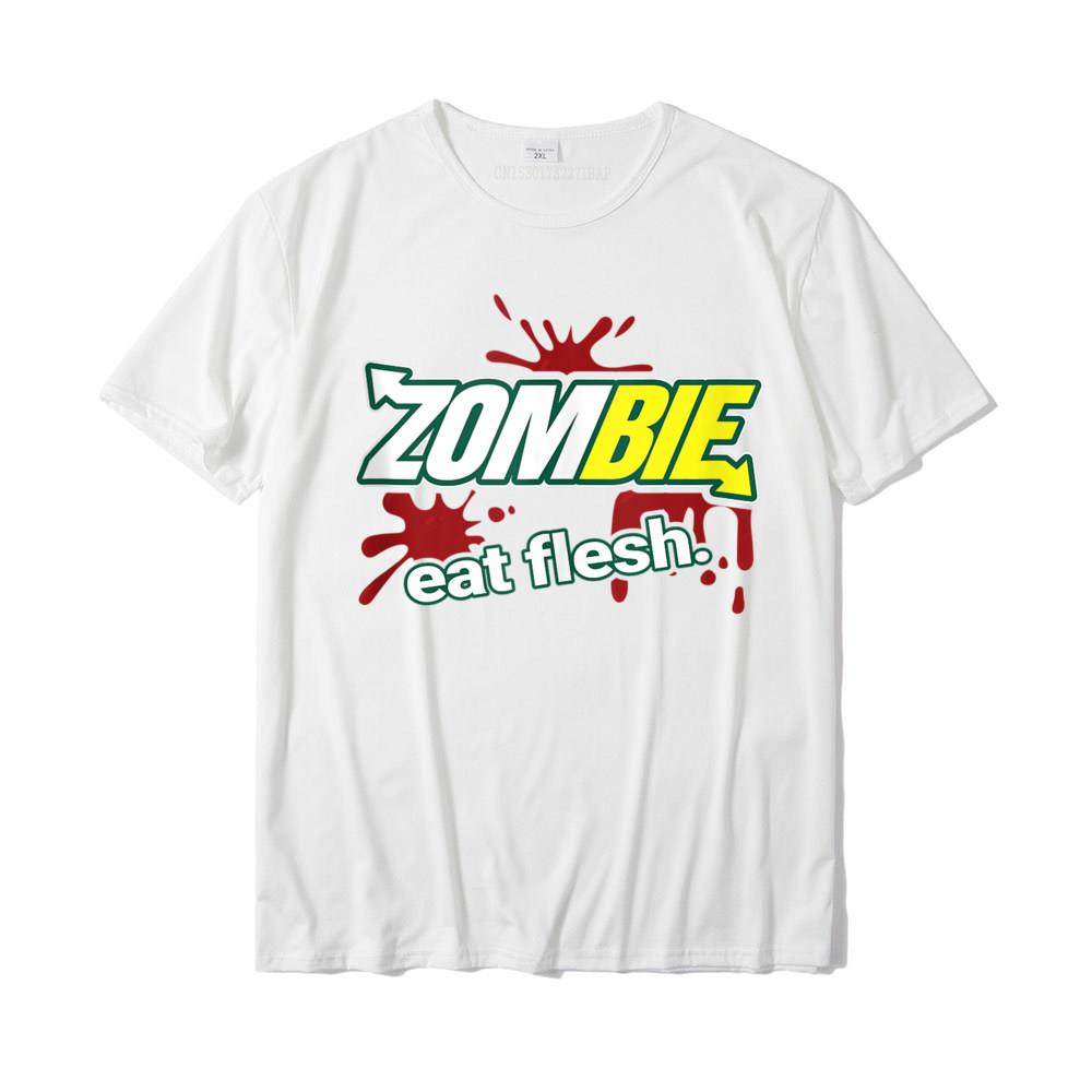 Зомби Едят Плоть Харадзюку Компания Повседневные Топы Футболки Хлопковые Футболки для Унисекса Персонализированные Топы и Футболки на Рождество S