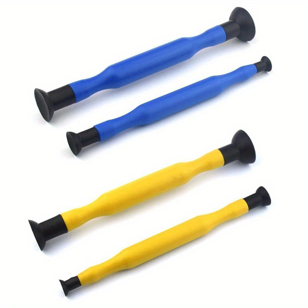 

Набор из 2 притирочных палочек для клапанов Резиновая притирочная шлифовальная палочка для клапанов с присосками Набор Инструмент для притирки клапанов цилиндра двигателя 2pcs синий