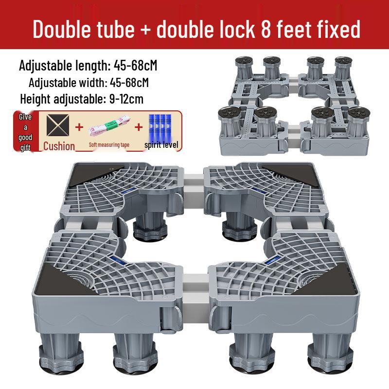 Adjustable Moisture-Proof Washing Machine Stand with Drum Impeller