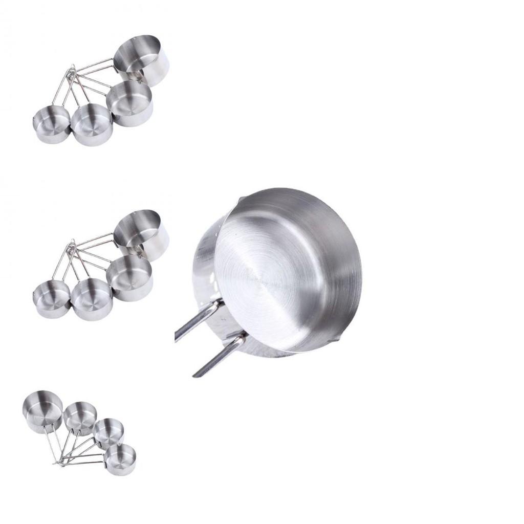 Kreatives Minimalistisches Edelstahl-Messlöffel-Set Für Kaffee Und Pulverförmige Zutaten