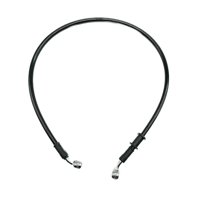 2Pcs Black 300mm To 2200mm 28° 10mm Motorcycle Hydraulic Reinforced Brake Clutch Oil Hose Line Pipe For ATV Dirt Pit Racing Bike