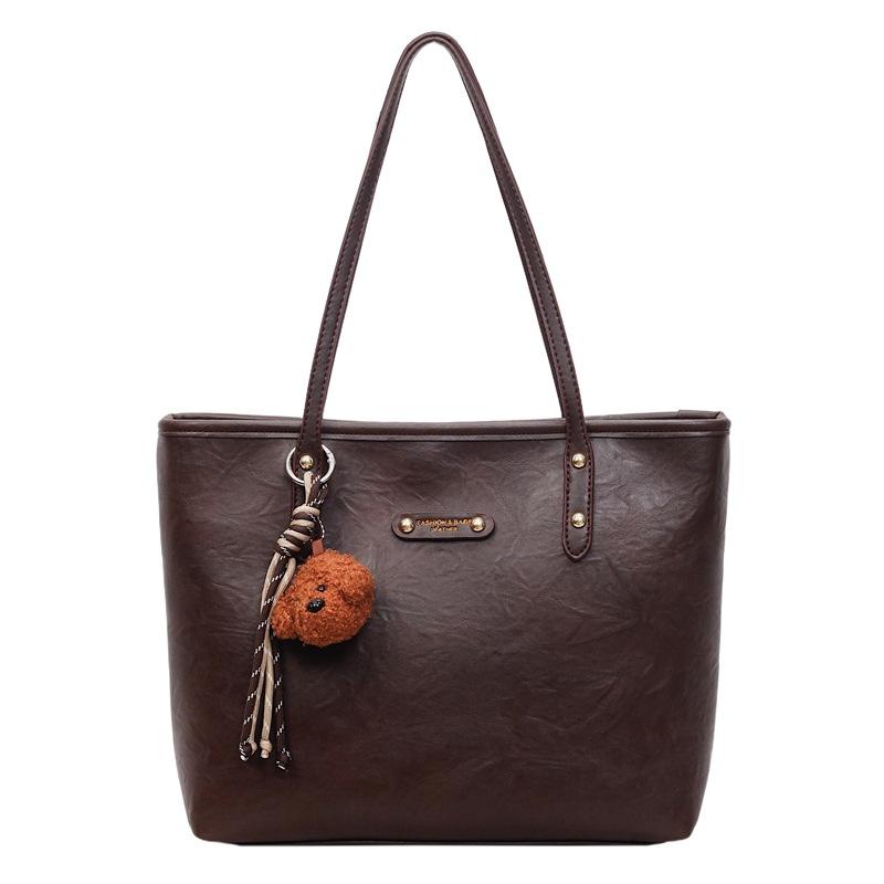 This Year's Popular Fashion Versatile Big Bag Women's 2025 New Retro Shoulder Bag Large Capacity Commuter Tote Bag