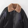 2026 Autumn and Winter New Fashion Zipper Versatile Fur Integrated Lamb Wool Jacket Women