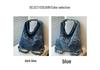 2026 Summer Women's Retro Denim Tote Bag - Large Capacity Casual Shoulder Bag for Students