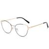 Vision Glasses Female Eyewear Cateye Blocking 0 Alloy Spectacle Metal Feminine Design Spectacle Stylish To Optical Ladies -6.0 Elegant Myopia Sexy