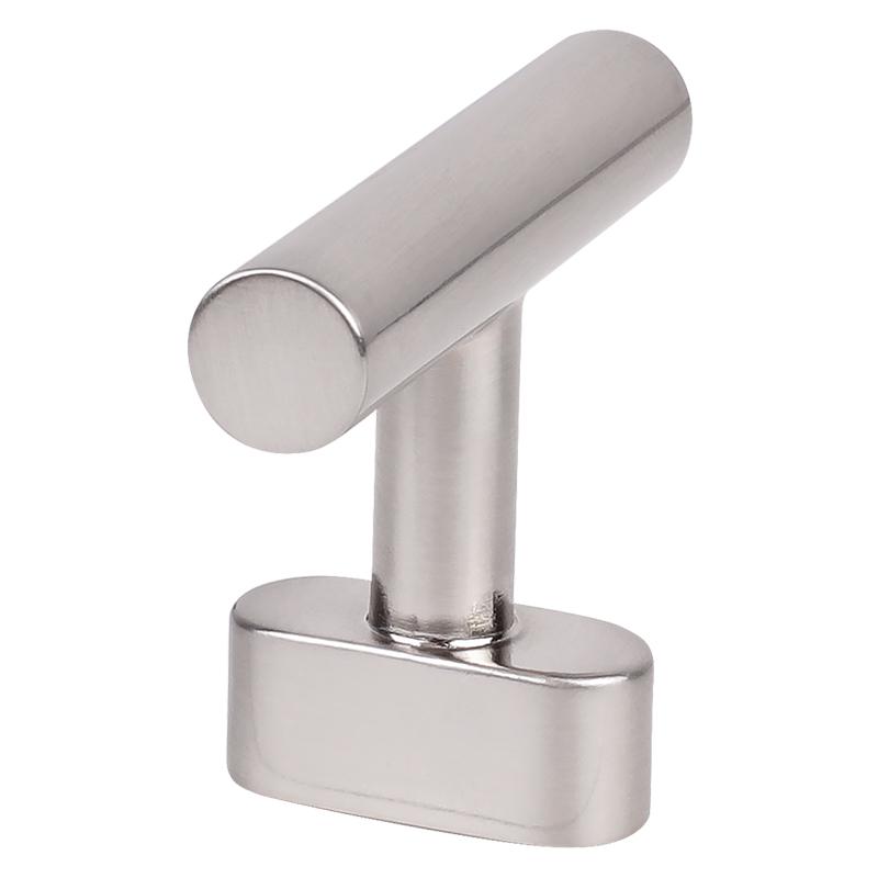 Ferro Fiori Zamak Knob Handle Pulls for Kitchen and Cabinet, Nickel, Steel and Black Matte Cabinet and Drawer Pulls