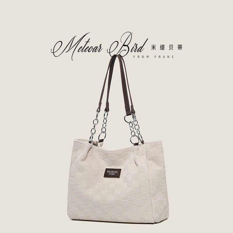 Spot 2025 women's bags fashion canvas bags shoulder armpit bags class commuting versatile portable tote bags