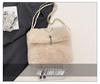2025 Autumn/Winter Plush Tassel Antler Crossbody Shoulder Bag - Versatile Small Square Fashion Handbag