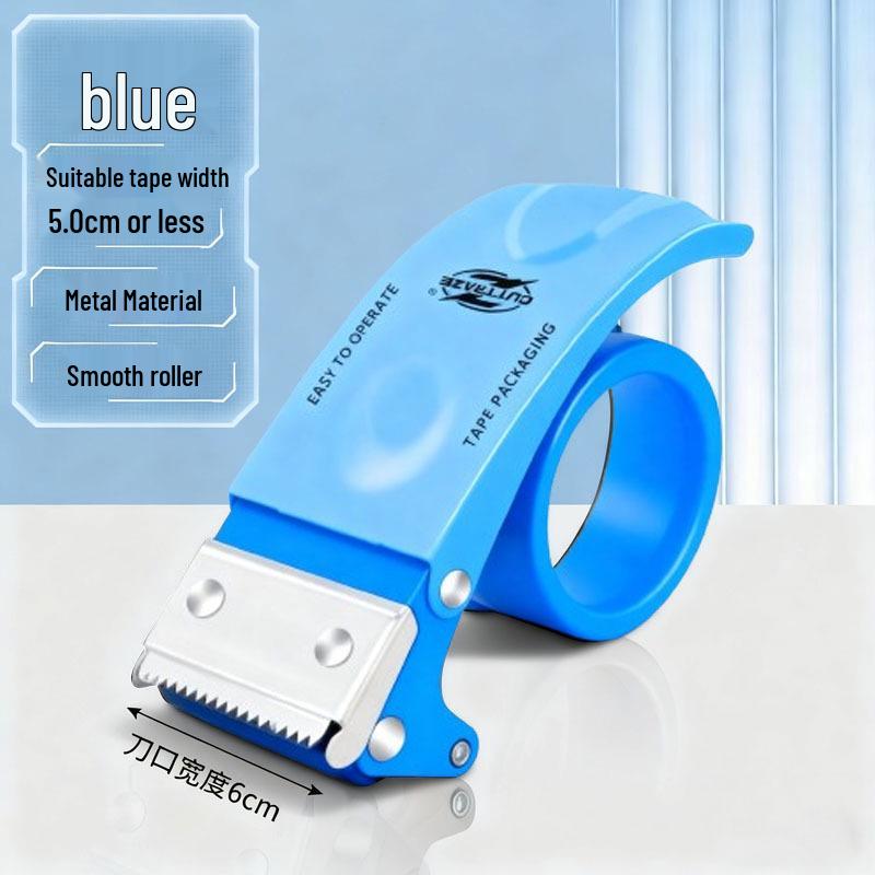Two-Inch Metal Transparent Tape Cutter - Convenient Box Sealer.