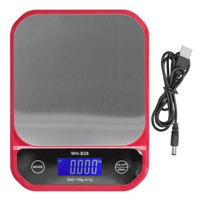 WHB28 10Kg1g Báscula de Cocina LCD Báscula Digital Electrónica Medición de Peso Uso Doméstico