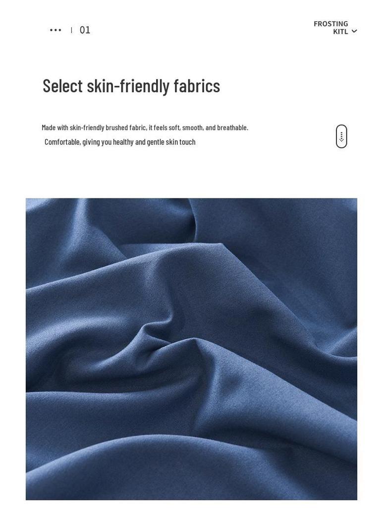 Solid Color Washed Cotton Lace Bed Skirt Mattress Protector