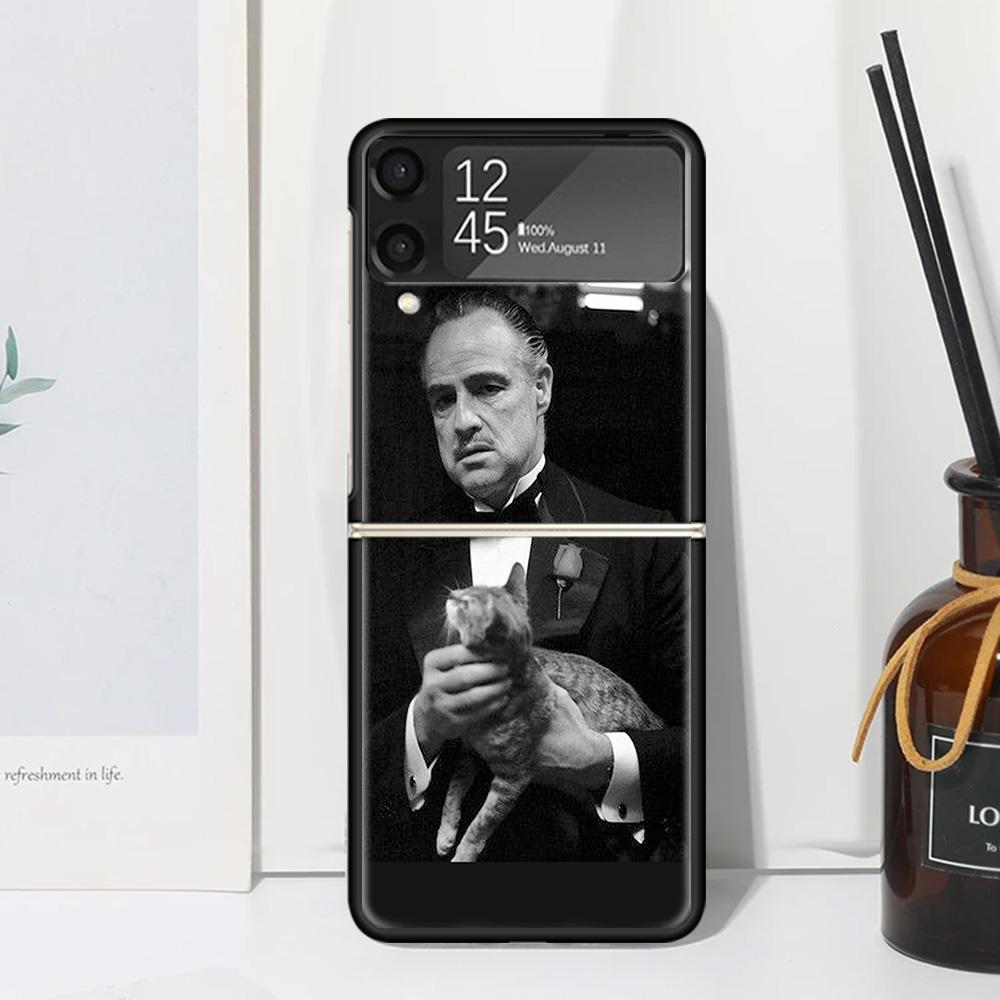 The Godfather TV Phone Case For Samsung Galaxy Z Flip 7 Flip7 Zflip 6 Flip6 5 Flip5 4 Flip4 3 Flip3 5G Fundas Black Cover Galaxy