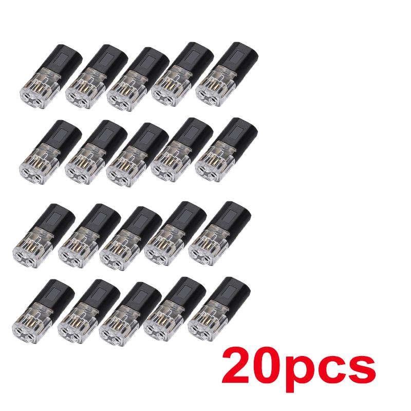 30-1Pcs 2 Pin Wire Connector Waterproof Fast Plug Car Electrical Connectors Wire Cable Automotive Strip Terminal Connection