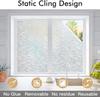 Window Privacy Film Frosted Glass Window Film Static Cling UV Blocking Removable Window Clings Vinyl Window Coverings for Home
