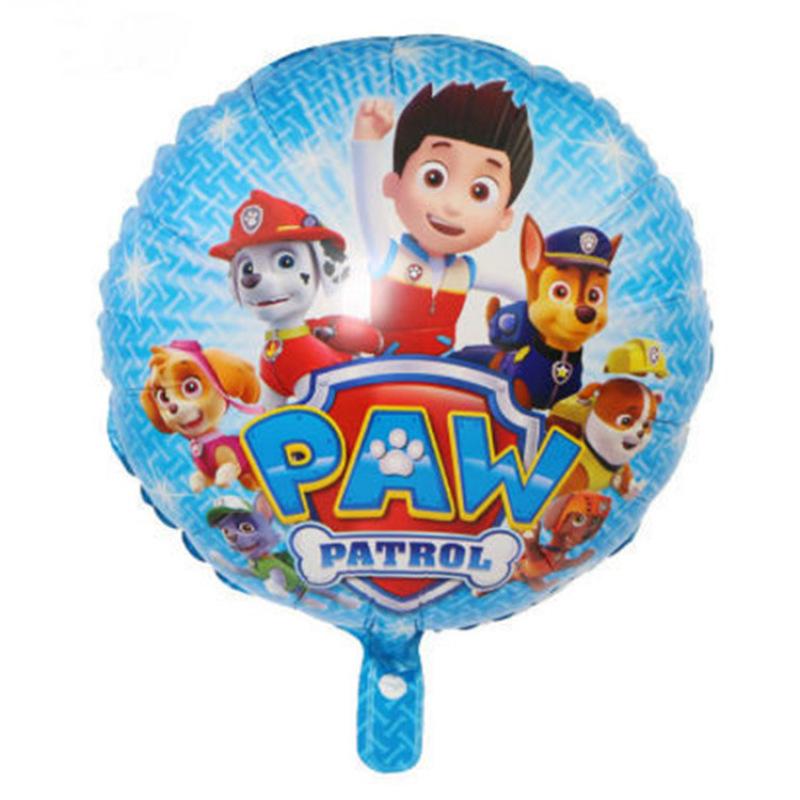1 Stück Paw Patrol 18 Zoll Folienballons für Geburtstag Heimparty Dekorationen Rubble Skye Ryder Paw