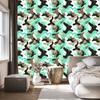 Mint and Brown Military Camouflage Wallpaper for Living Room and Bedroom 50x1000
