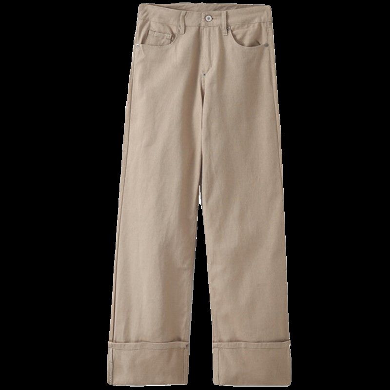 Fashion Style 2024 Spring New Arrival Women's Curling Trousers High Waist Colored Denim 6045038 704