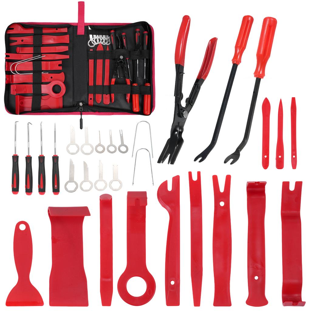 Auto Trim Removal Tool Kit, 42PCS Auto Clip Pliers Fastener Remover Pry Tool Set, Car O Dash