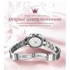 OLEVS Women's Watch Stainless Steel Quartz Diamond Dial Luminous Easy-to-Read 30m Waterproof Pink