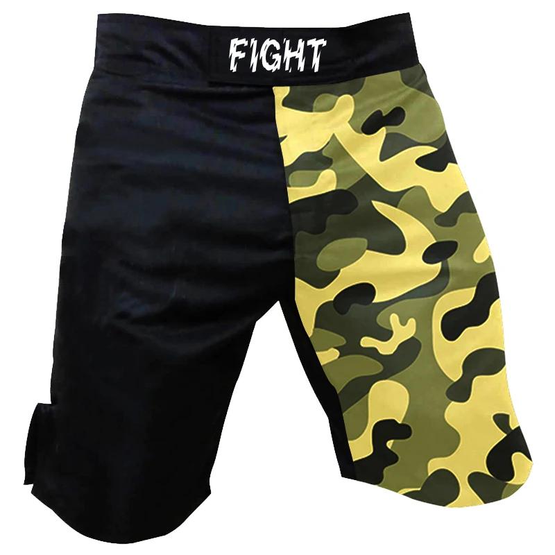 MMA Men Shorts soldier Army Navy Camouflage Muay Thai Pants Kickboxing Fighting fitness Gym training