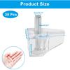Biaungdo Clear Shelf Support Pegs, 30 Pcs 3mm Plastic Shelf Pins Small Cabinet Shelf Pegs Shelf Holder Pins Bracket Replacement Pegs Cabinet Shelf