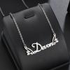 Atoztide Custom Name Necklaces for Women Stainless Steel Jewelry Butterfly Wing Pendant Choker Chain Personalized Birthday Gift