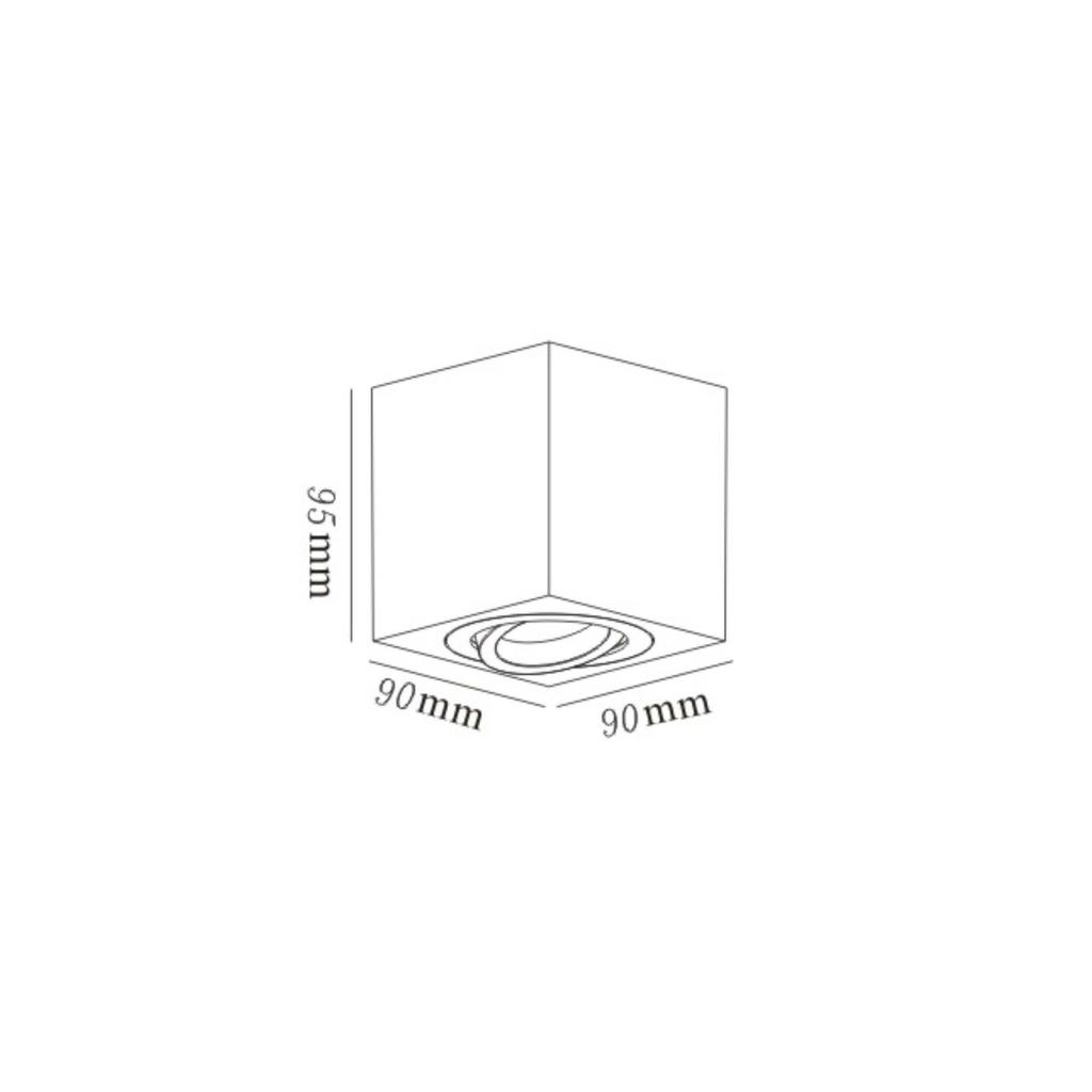 Downlight Lyon 1 Gu10 Biały Light Prestige Lp-5881/1Sm Wh