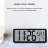 14'' LCD Digital Clock With Backlight, Temperature And Date Easy To Read For Living Room Or Bedroom