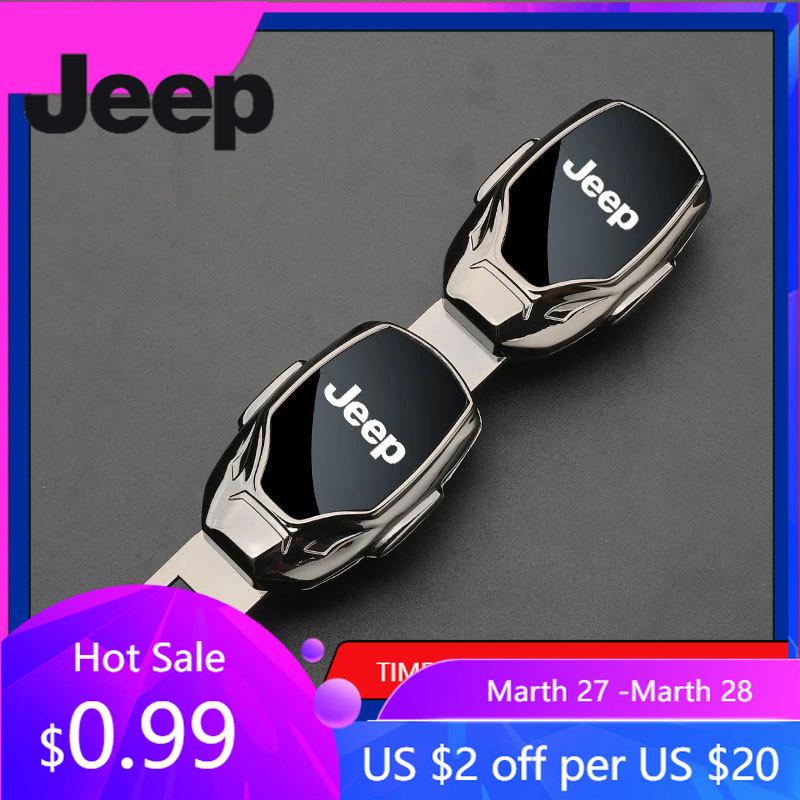 For Jeep Car Seat Belt Clip Buckle Extender Plug One Button To Release For Jeep Grand Cherokee wk2 Wrangler Lanyard Gladiator