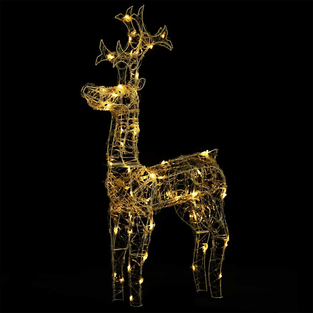 Vidaxl Renifery Ozdobne, 2 Szt., 60X16X100 Cm, Akryl