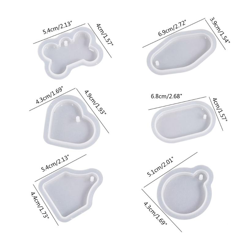 Epoxy Bone Heart Oval Round Listing Silicone Mold Handmade Craft Making Supplies Diy Jewelry Home Decoration Molds