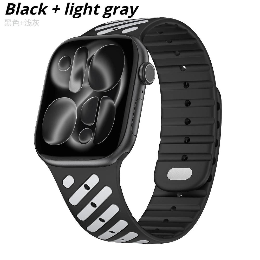 Silicone Soft Watchband For Apple Watch Ultra 3 2 49mm Series 11 10 46mm 45mm 44mm 42mm Sports Loop Strap for iwatch 9 8 7 6 5 4 SE3