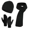 Thickened Beanie Hat Unisex Touchscreen Gloves Casual Long Scarf Neck Warmer  for Women & Men