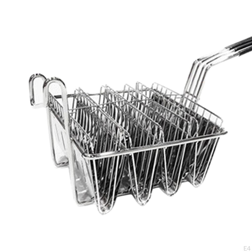 Fryer Holder Basket with Grip Handle, Practical, 4 /6 Shells Optional