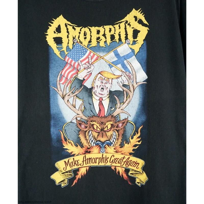 Футболка Amorphis 2000-х годов Унисекс Хлопок Классическая Футболка Все Размеры ZL242 Унисекс Футболка XL