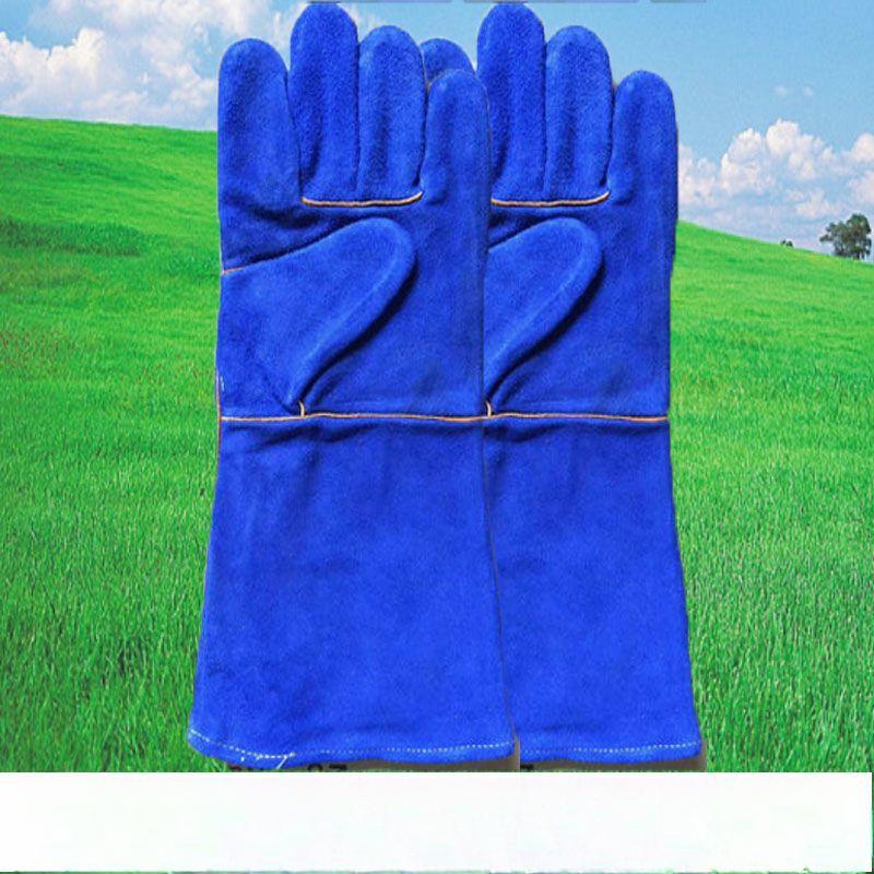Long Full Cowhide Electric Welding Gloves Welder Welding Welding Heat Insulation Steel Factory Industrial Labor Protection Gloves