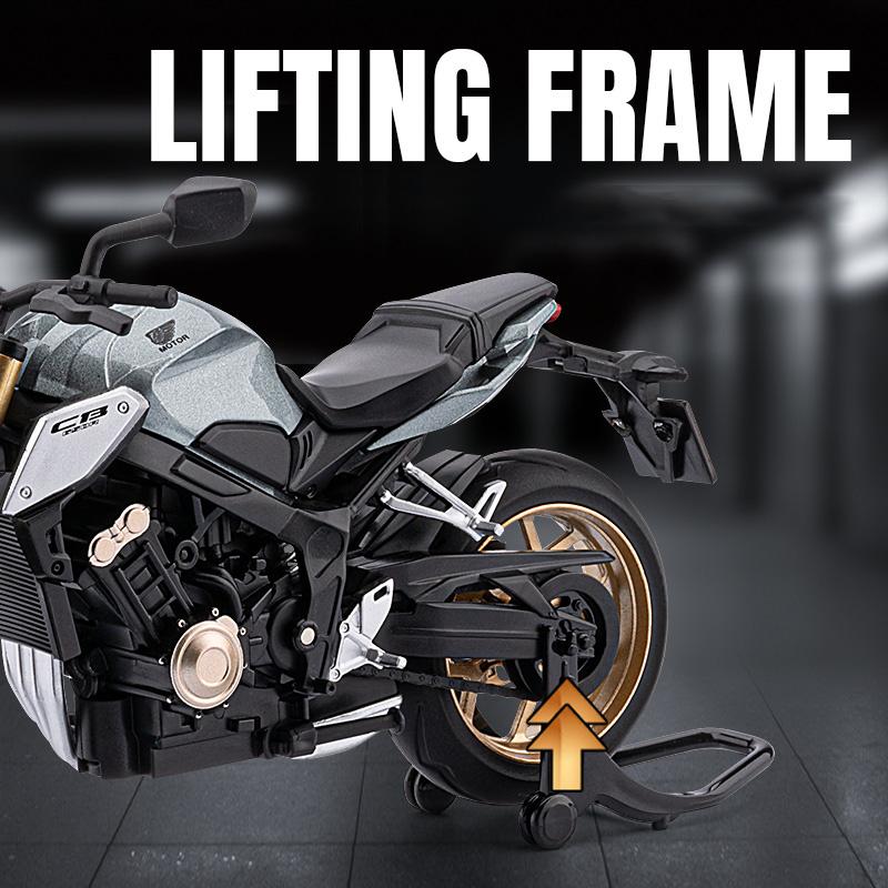 1/12 Honda CB650R E-Clutch Legierung Druckguss Motorrad Modell Fahrzeug Sammlung Ton und Licht Off Road Autocycle Spielzeug Auto