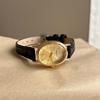 2026 Fashion Vintage Oval Shaped Quartz Wrist Watches for Women Elegant Minimalist Genuine Leather Strap Waterproof Ladies Watch