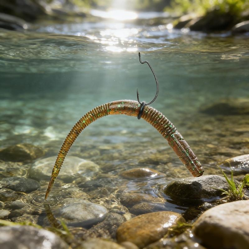 Corrosions Resistant High Strength Soft Worms Lures Fixing Ringd Ensures Secure Attachmentd in Saltwater Environment