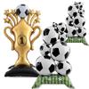 Sports Football Theme Birthday Party Standing Football Trophy Aluminum Film Balloons for World Cup Party Decoration Supplies