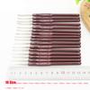 16pcs Brown Sweater Weaving Needles Kit, Thin Head Crochet Hook Set, Sizes 0.5mm-2.5mm Ideal for Sweater & Blankets & Doll Craft