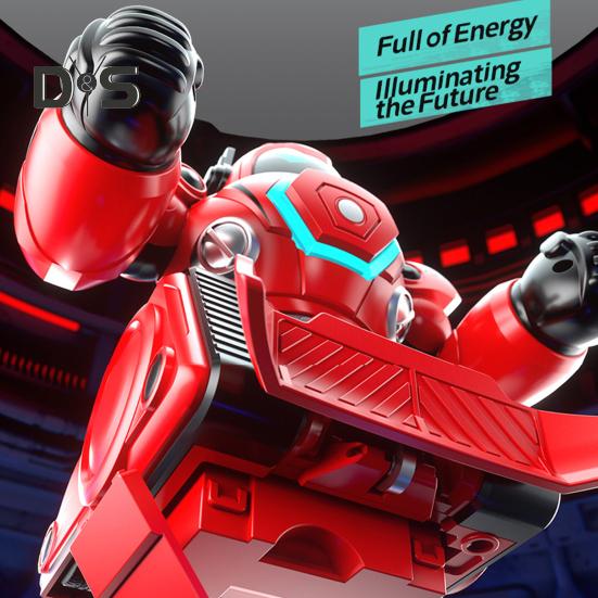 2ks Dětská robotická hračka na dálkové ovládání pro 2 hráče Bitva Box Fotbal Press Spuštění hry Interaktivní elektrická 2,4GHz RC robotická hračka pro batolata s LED