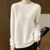 Women Sweater 100% Wool TIDENOVEL O-neck Knit Pullover Thick Winter Jumpers Female Knit Tops