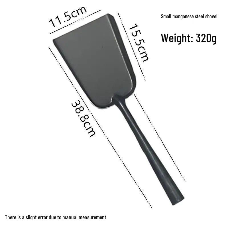 Compacte IJzeren Schep met Lange Steel voor Huisdieren, Vuur en Huishoudelijk Gebruik