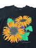 Vintage Sunflower T Shirt Men’s Large California Floral 90’s USA Black