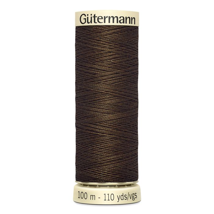 Lot de 5 bobines 100m Fil 100% polyester Gutermann Ref 788988 - Att 816 - mocha