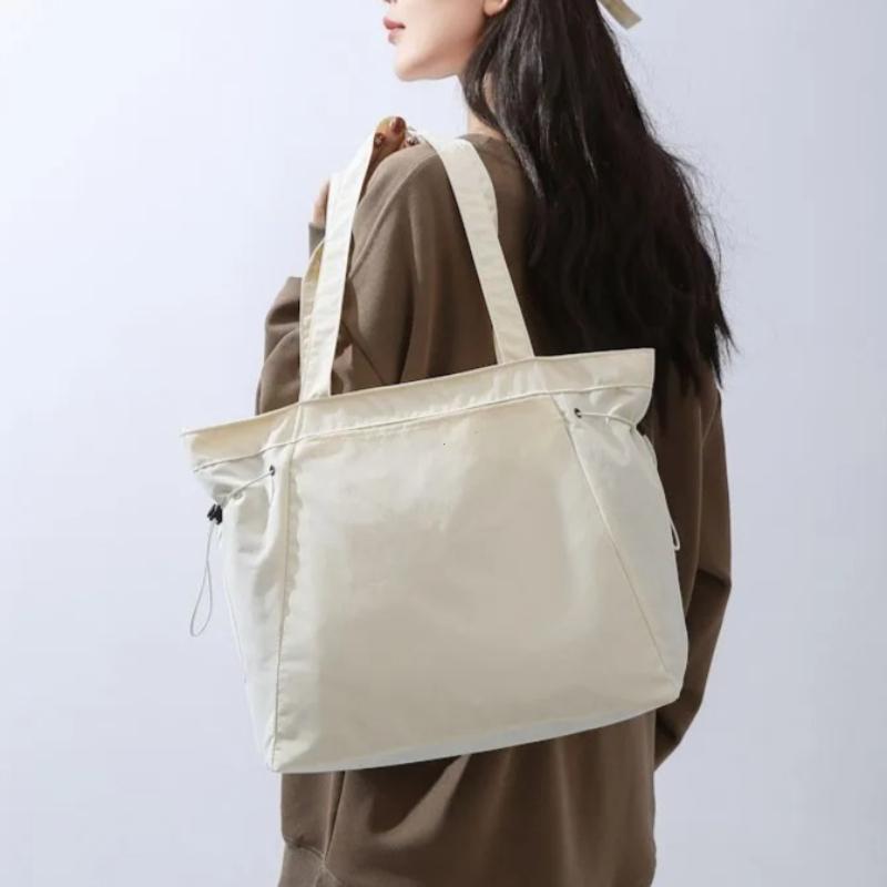 Casual Mode Grote Capaciteit Tote Bag Eenvoudige Reistas Dames Grote Schoudertas Esthetische Handtassen Trekkoord Tote Handtas