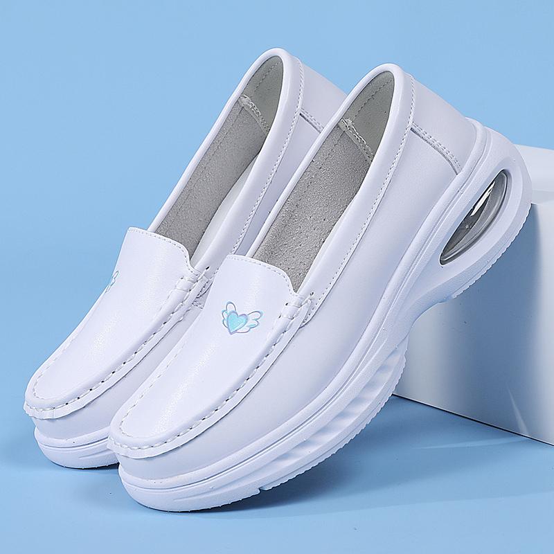 Women’s Moccasins Loafers Leather Driving Comfort Flats Casual Slip On Walking Shoes Nurse Shoes