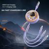 3 In 1 5A Super Fast Charging Data Cable Suitable For  iPhone Huawei Samsung Xiaomi Poco Mobile Phone Telescopic Charging Cable